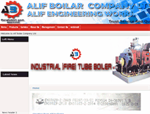 Tablet Screenshot of alifboiler.com